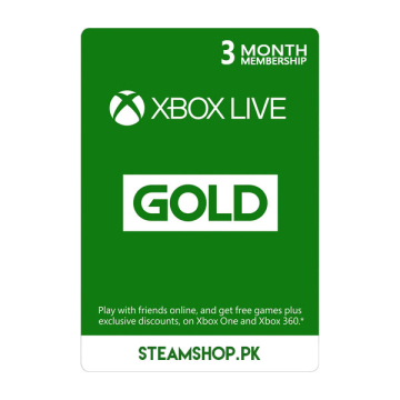 3 Months Xbox Live Gold Membership 