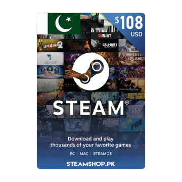 USD 108 Steam Wallet Code