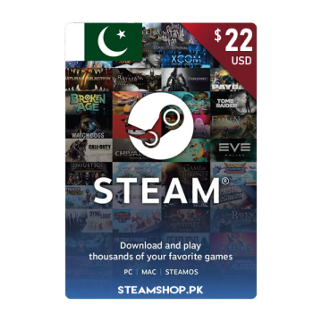 USD 22 Steam Wallet Code