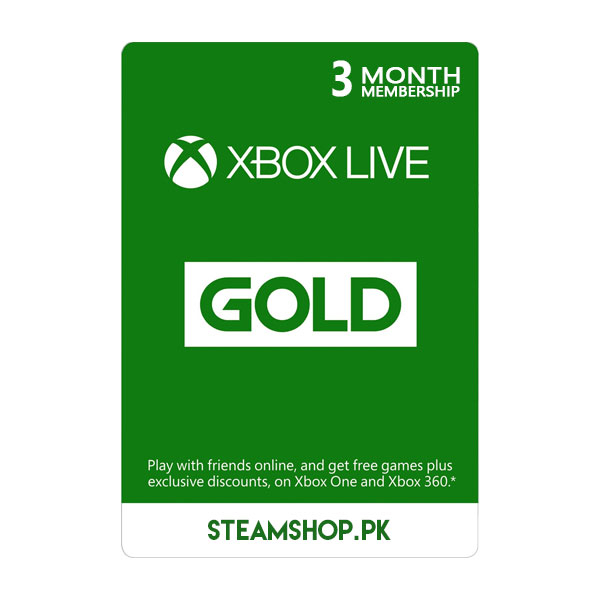 Ambiguo Reconocimiento Contestar el teléfono 3 Months Xbox Live Gold Membership in Pakistan - STEAMSHOP